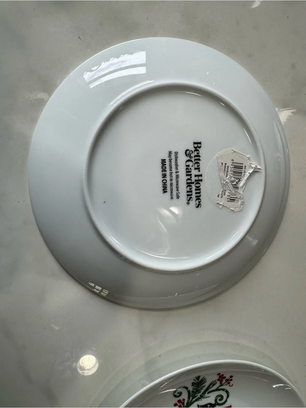 Better Homes And Gardens White Decorative Plate - Floral Accent
